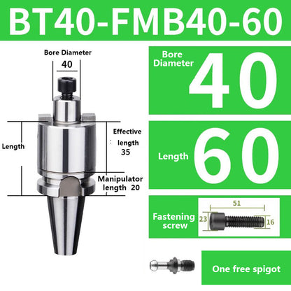 4005 BT40-FMA FMB16/22/27/32/40/60 Metric Milling Tool Handle Lathe Face Milling Cutter Tool Holder