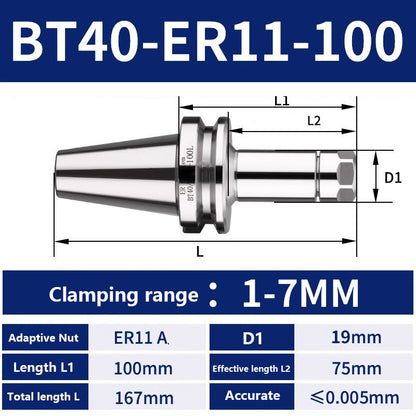 4002 BT40-ER11/16/20/25/32/40/50 Milling Tool Holder CNC Machining Center Spindle Tool Holder