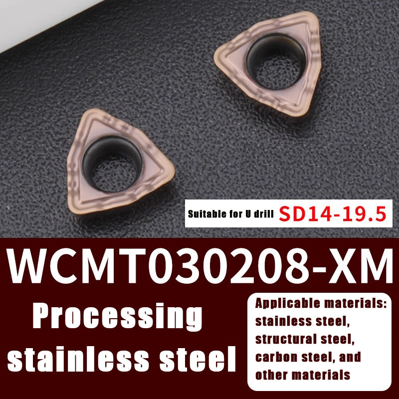 3004-U drill violent drill CNC blade wcmt050308/06t308 knife grain Shandong Denso Pricision Tools Co.,Ltd.