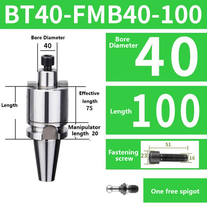 4005 BT40-FMA FMB16/22/27/32/40/60 Metric Milling Tool Handle Lathe Face Milling Cutter Tool Holder