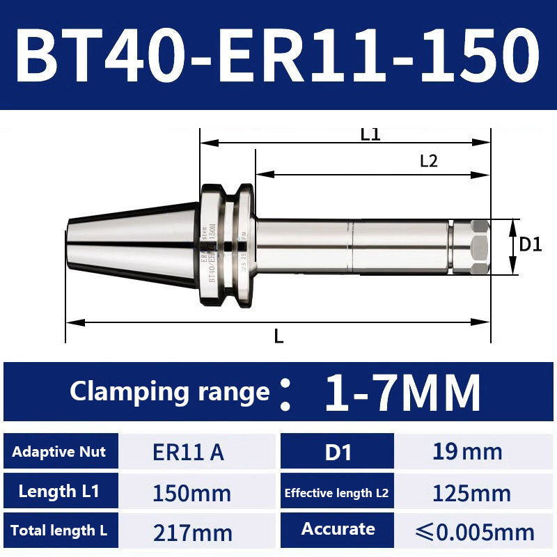 4002 BT40-ER11/16/20/25/32/40/50 Milling Tool Holder CNC Machining Center Spindle Tool Holder