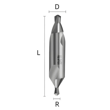 Type-A/B Straight flute spiral M35 cobalt center drill bit Shandong Denso Pricision Tools Co.,Ltd.