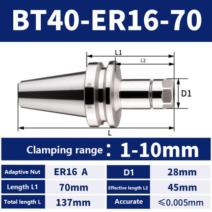 4002 BT40-ER11/16/20/25/32/40/50 Milling Tool Holder CNC Machining Center Spindle Tool Holder