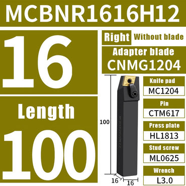 3038-CNC lathe tool bar 75 degree external cylindrical tool bar MCBNR/L lathe