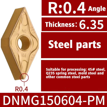 67-Turning tool blade 55 degree diamond DNMG1504 outer circle inner hole turning tool Shandong Denso Pricision Tools Co.,Ltd.