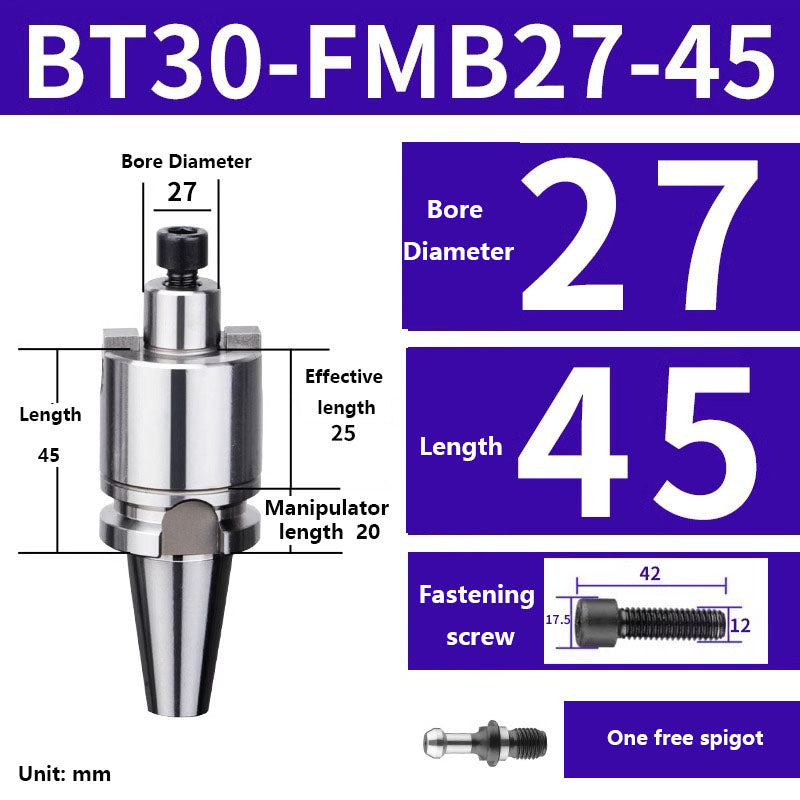 4004 BT30-FMB16/22/27/32/40 Metric Milling Tool Handle Lathe Face Milling Cutter Tool Holder