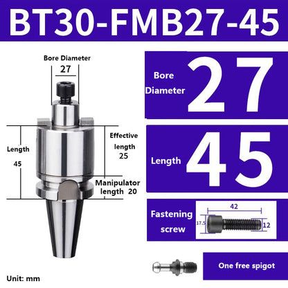 4004 BT30-FMB16/22/27/32/40 Metric Milling Tool Handle Lathe Face Milling Cutter Tool Holder