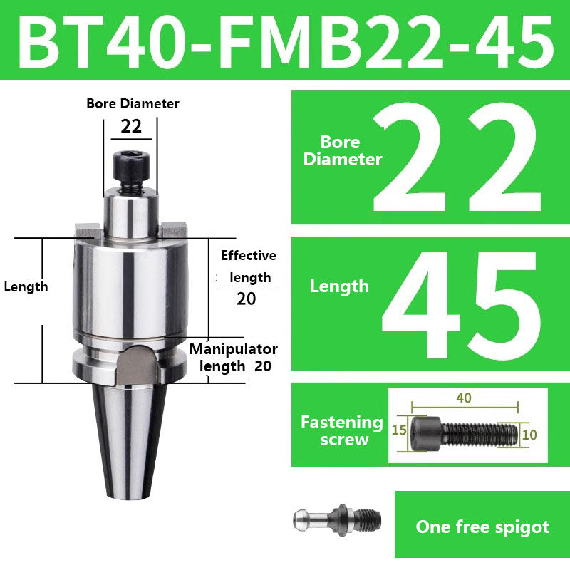 4005 BT40-FMA FMB16/22/27/32/40/60 Metric Milling Tool Handle Lathe Face Milling Cutter Tool Holder