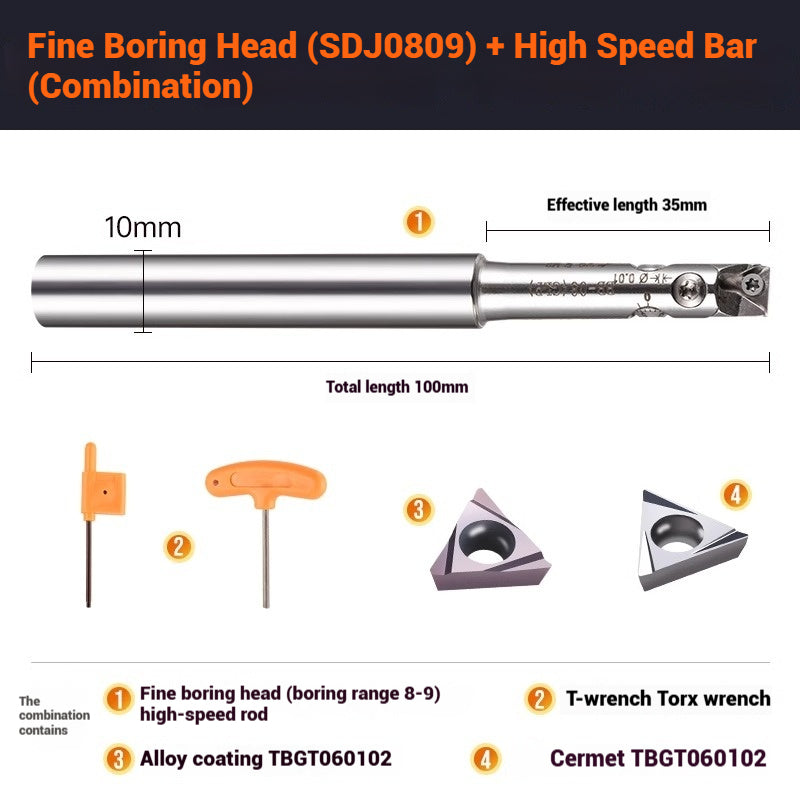 1070-SDJ Fine Boring Tools Fine Boring Heads Adjustable BT40 Fine Boring Tools Set Machining Center Small Bore Fine Boring Tools Shandong Denso Pricision Tools Co.,Ltd.