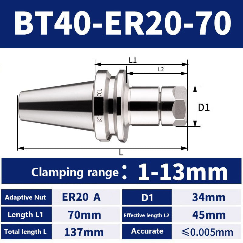 4002 BT40-ER11/16/20/25/32/40/50 Milling Tool Holder CNC Machining Center Spindle Tool Holder