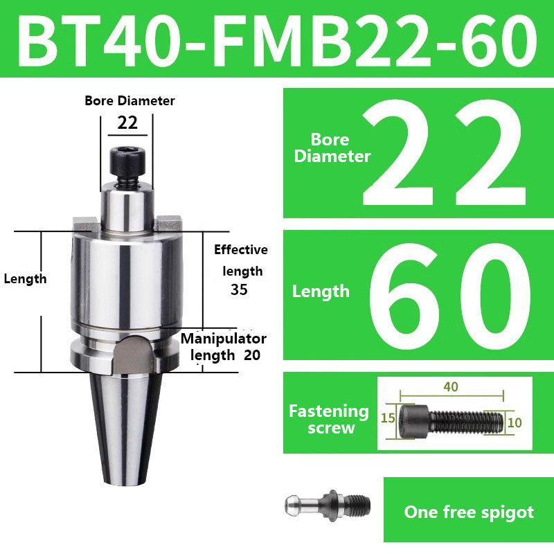 4005 BT40-FMA FMB16/22/27/32/40/60 Metric Milling Tool Handle Lathe Face Milling Cutter Tool Holder