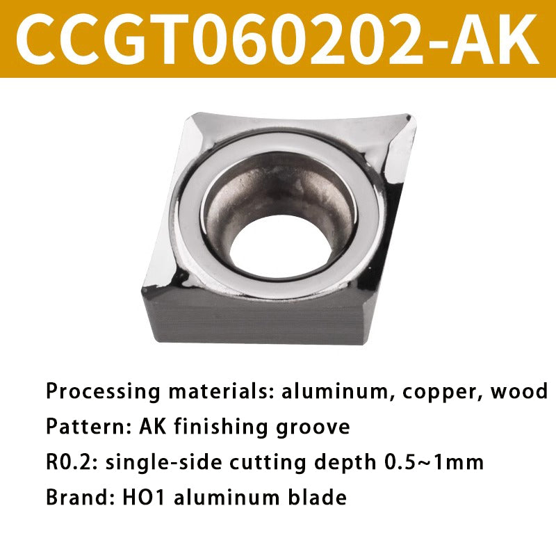 3003-Aluminum blade CCGT outer circle inner hole lathe blade alloy insert grain Shandong Denso Pricision Tools Co.,Ltd.