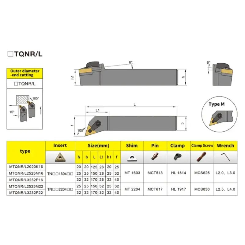 MTQNR/L External Turning Tool Holder Lathe CNC Cutting Tools (for TNMG carbide insert) Shandong Denso Pricision Tools Co.,Ltd.