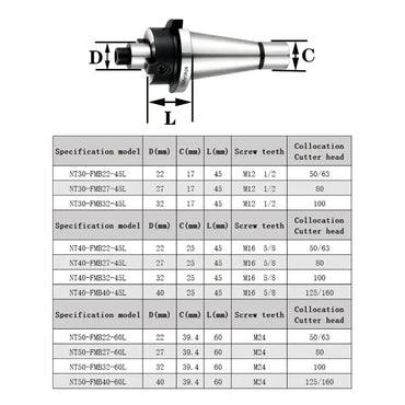 China produces CNC tools Save 90% of costs Customizable NT-FMB Face Mill Arbor CNC Tool Holder 300R 400R Lathe Face Milling Cutter Tool Holder Shandong Denso Pricision Tools Co.,Ltd.