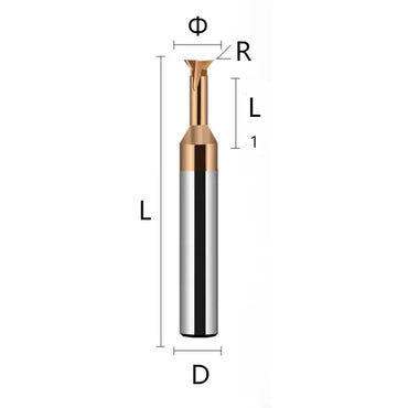 Dovetail end mill Solid tungsten steel dovetail groove milling cutter 45°60° steel aluminum coated carbide end mill Shandong Denso Pricision Tools Co.,Ltd.