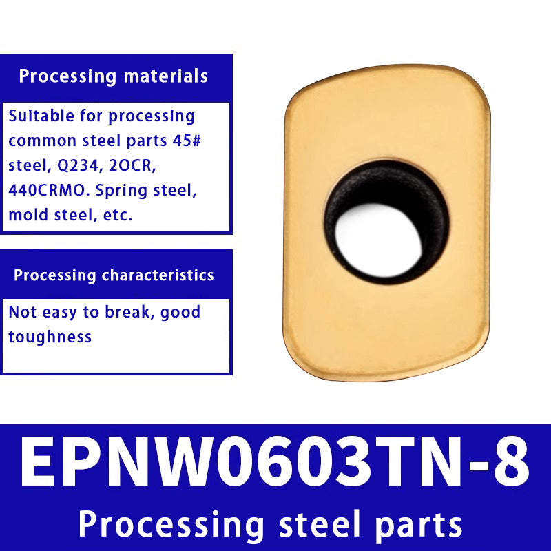 3008-R2 roughing insert fast feed milling insert EPNW0603N-8