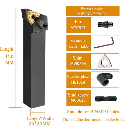 1001-MWLNR/MTJNR20 peach-shaped end face outer diameter turning tool bar lathe tool Shandong Denso Pricision Tools Co.,Ltd.