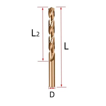 HSS-4341 Straight Shank Twist Drill Bit For Wood/Metal Hole Cutter Power Tools Shandong Denso Pricision Tools Co.,Ltd.