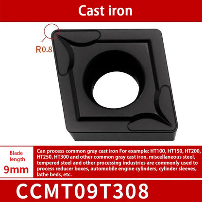 74-Diamond boring inserts CCMT09t304/308 outer circle inner hole insert Shandong Denso Pricision Tools Co.,Ltd.