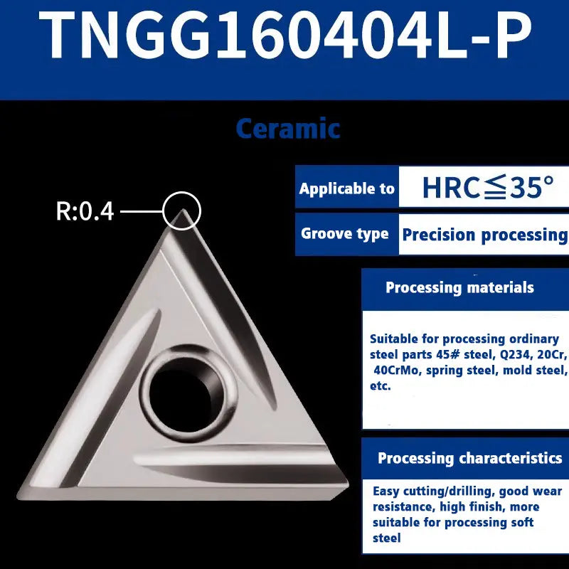 64-Ceramic blade TNMG1604 external turning tool Shandong Denso Pricision Tools Co.,Ltd.