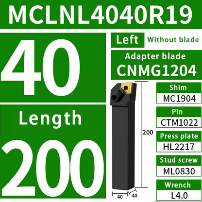 3018-95 degree external turning tool MCLNR2020K12 diamond end face machine clamp tool bar