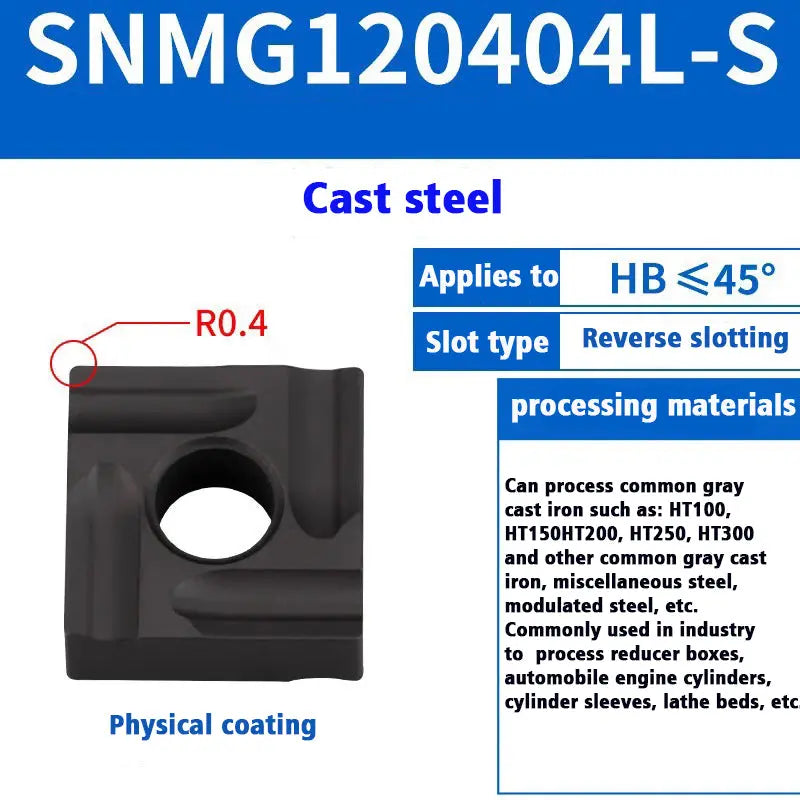 SNMG120408/04 Steel Castings Square insert Bits Shandong Denso Pricision Tools Co.,Ltd.