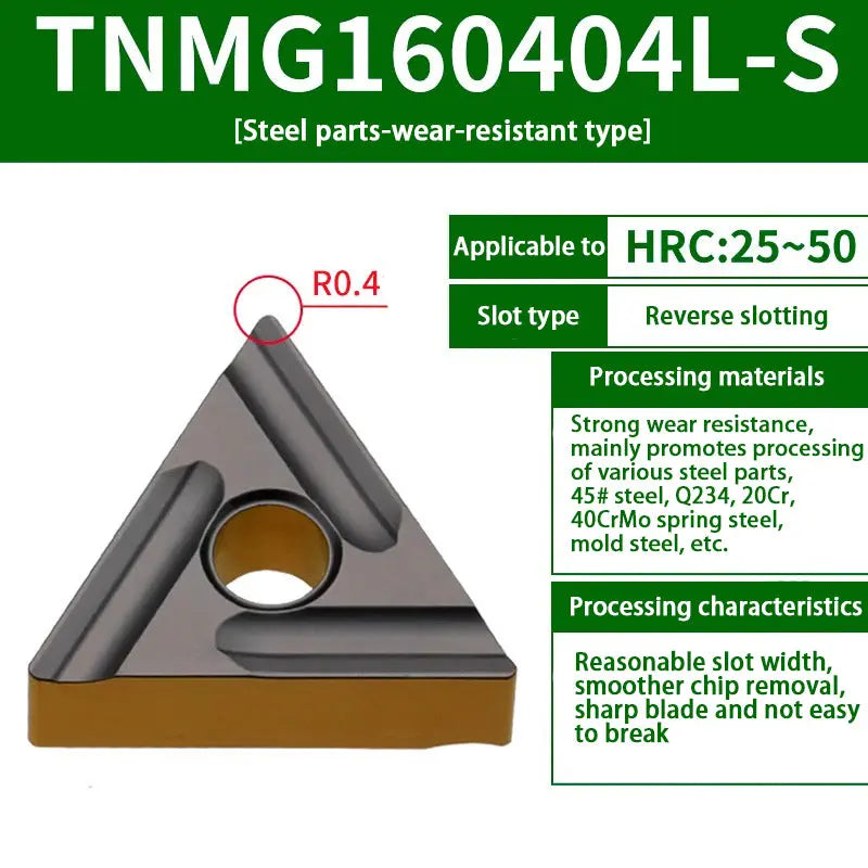 TNMG160404/08 triangle alloy cutter head Shandong Denso Pricision Tools Co.,Ltd.