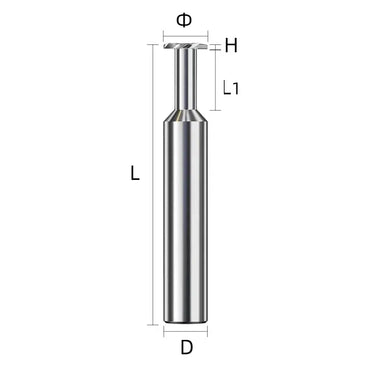 China produces CNC tools Save 90% of costs Customizable Tungsten steel T-shaped milling cutter for aluminum Carbide slot milling cutter Shandong Denso Pricision Tools Co.,Ltd.