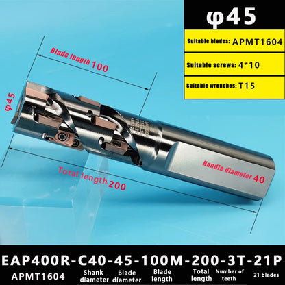 3010-Corn milling cutter spiral roughing right angle corn end milling cutter bar