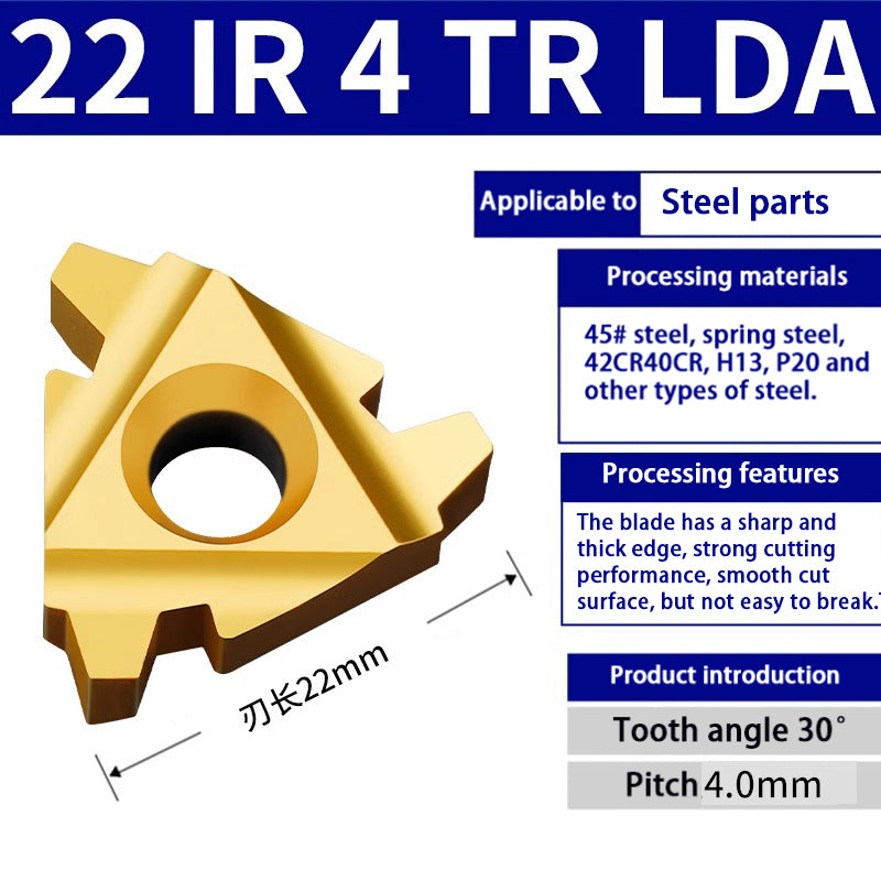 97-Trapezoidal thread internal hole turning cutter 16IR1.5-3 steel casting special Shandong Denso Pricision Tools Co.,Ltd.