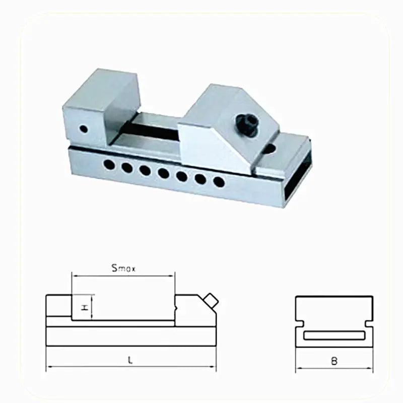 QKG63 QKG73 80 100 125 QKG Fast Moving Flat Jaw Grinder Right Angle Vise, High Precision Pure Steel Clamp Shandong Denso Pricision Tools Co.,Ltd.