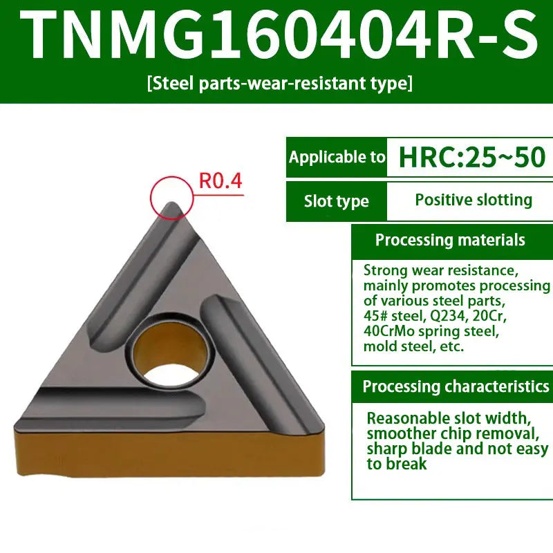 TNMG160404/08 triangle alloy cutter head Shandong Denso Pricision Tools Co.,Ltd.