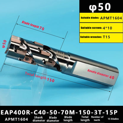 3016-Corn milling cutter spiral roughing right angle corn end milling cutter bar