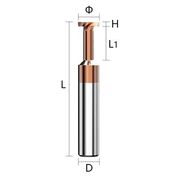 China produces CNC tools Save 90% of costs Customizable Tungsten steel T-type milling cutter for steel Carbide slot milling cutter Shandong Denso Pricision Tools Co.,Ltd.