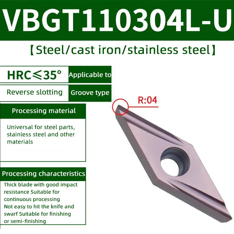 85-VBMT/VCMT/VCGT/VBGT tungsten steel blade diamond head Shandong Denso Pricision Tools Co.,Ltd.