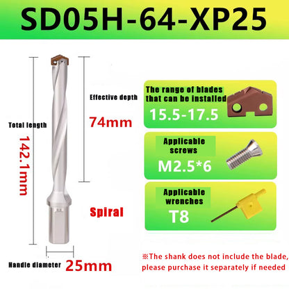 3012-Spade drill Deep hole drill Crown drill bar Violent drill Gun drill