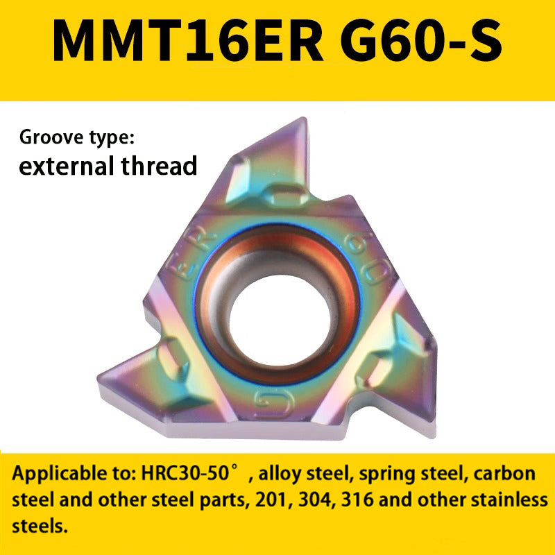 94-Colorful internal/external thread blade MMT 16IR/ER1.5-3.0 teeth steel parts high hardness special Shandong Denso Pricision Tools Co.,Ltd.