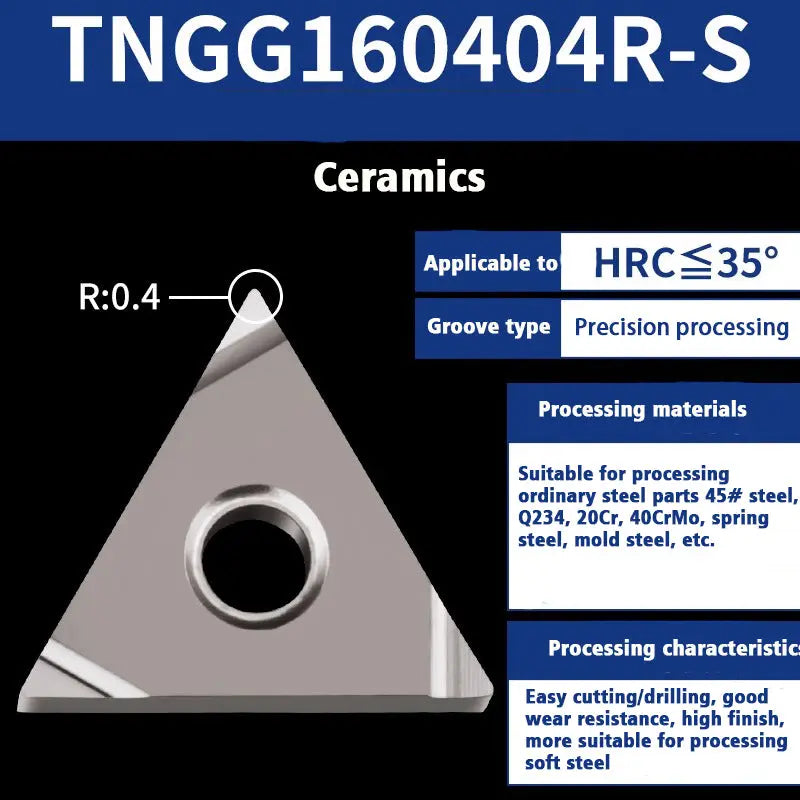 64-Ceramic blade TNMG1604 external turning tool Shandong Denso Pricision Tools Co.,Ltd.