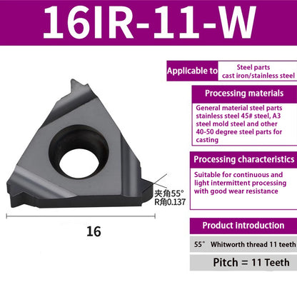 90-11IR/16IR internal thread blade steel blade head blade Universal internal thread turning blade Shandong Denso Pricision Tools Co.,Ltd.