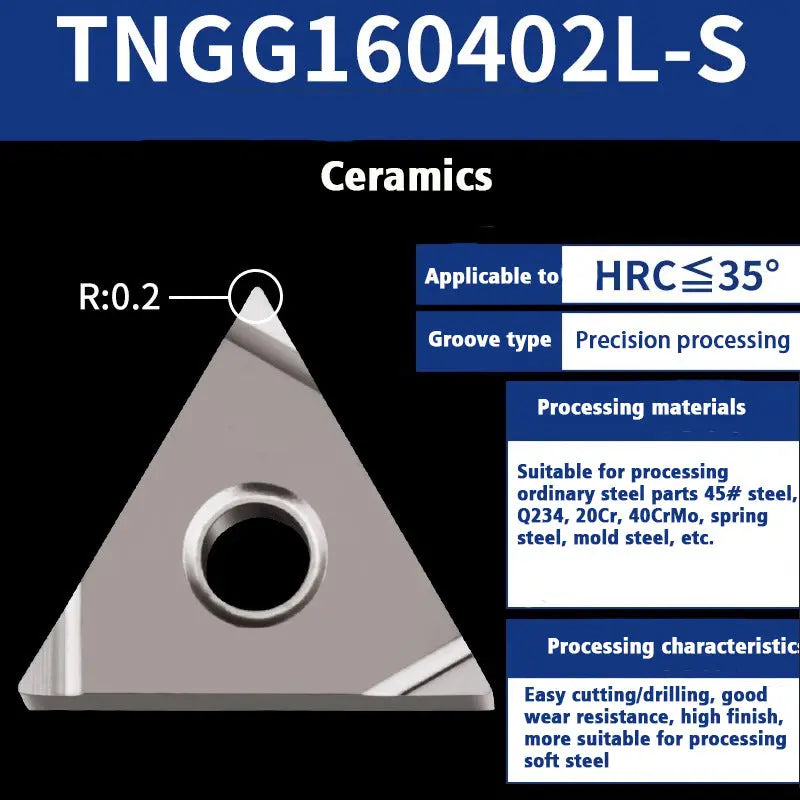 64-Ceramic blade TNMG1604 external turning tool Shandong Denso Pricision Tools Co.,Ltd.