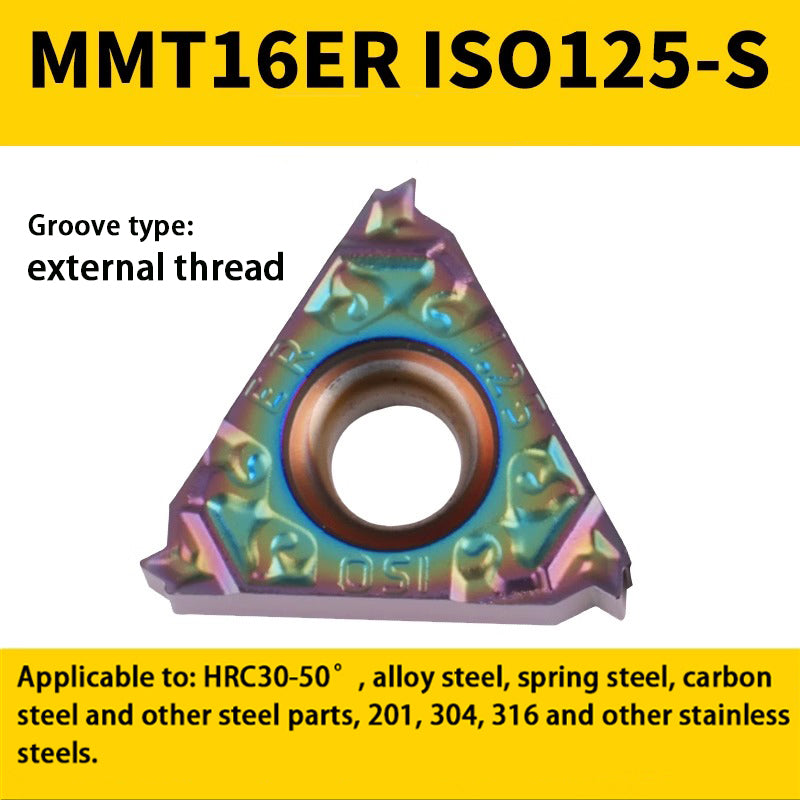 94-Colorful internal/external thread blade MMT 16IR/ER1.5-3.0 teeth steel parts high hardness special Shandong Denso Pricision Tools Co.,Ltd.