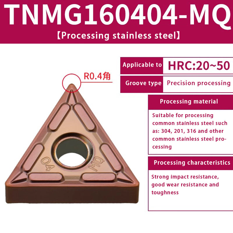 120-TNMG160404R/L-VF/S Steel Parts Fine Turning Triangular Grooving Knife Shandong Denso Pricision Tools Co.,Ltd.