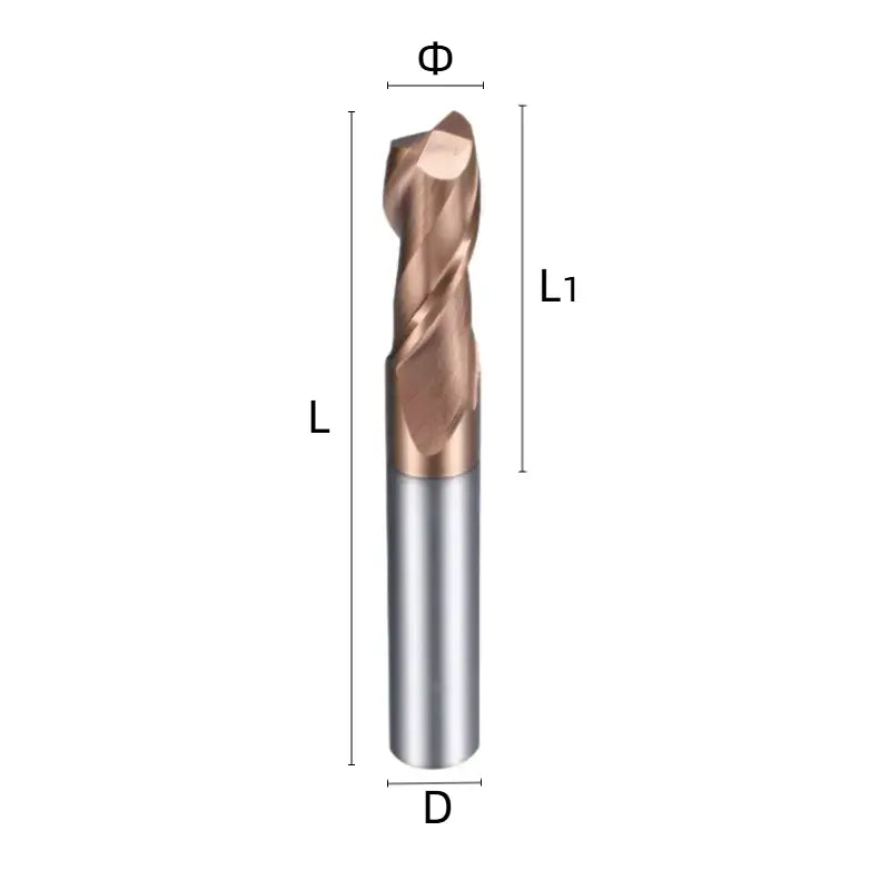 55 degree 2-edge keyway milling cutter Tungsten steel alloy end mill Shandong Denso Pricision Tools Co.,Ltd.