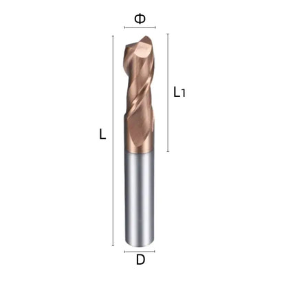 55 degree 2-edge keyway milling cutter Tungsten steel alloy end mill Shandong Denso Pricision Tools Co.,Ltd.