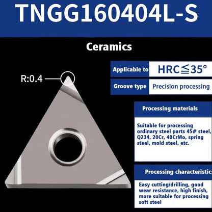 64-Ceramic blade TNMG1604 external turning tool Shandong Denso Pricision Tools Co.,Ltd.