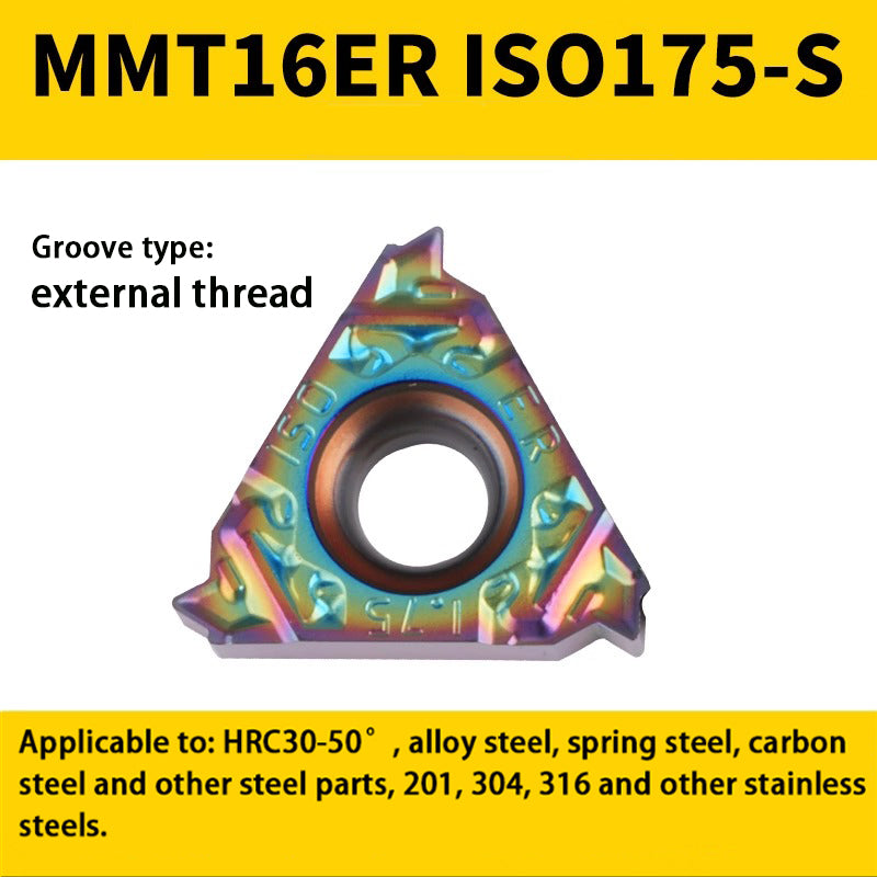 94-Colorful internal/external thread blade MMT 16IR/ER1.5-3.0 teeth steel parts high hardness special Shandong Denso Pricision Tools Co.,Ltd.