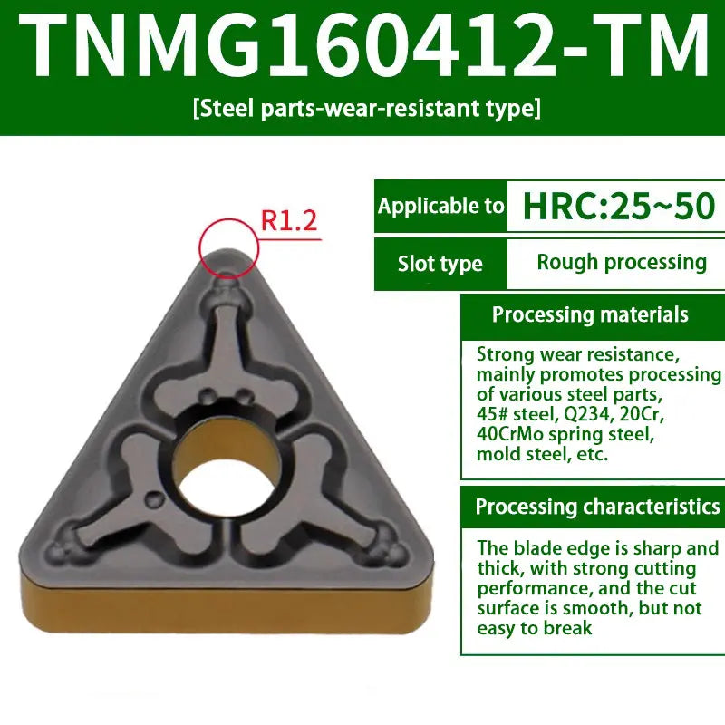 TNMG160404/08 triangle alloy cutter head Shandong Denso Pricision Tools Co.,Ltd.