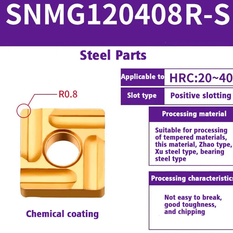 SNMG120408/04 Steel Castings Square insert Bits Shandong Denso Pricision Tools Co.,Ltd.