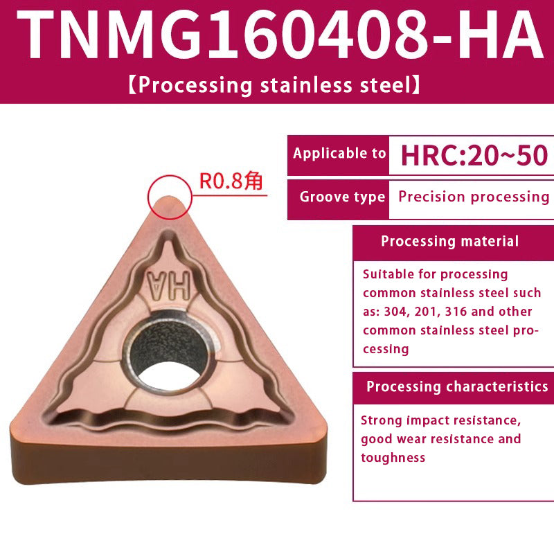 120-TNMG160404R/L-VF/S Steel Parts Fine Turning Triangular Grooving Knife Shandong Denso Pricision Tools Co.,Ltd.