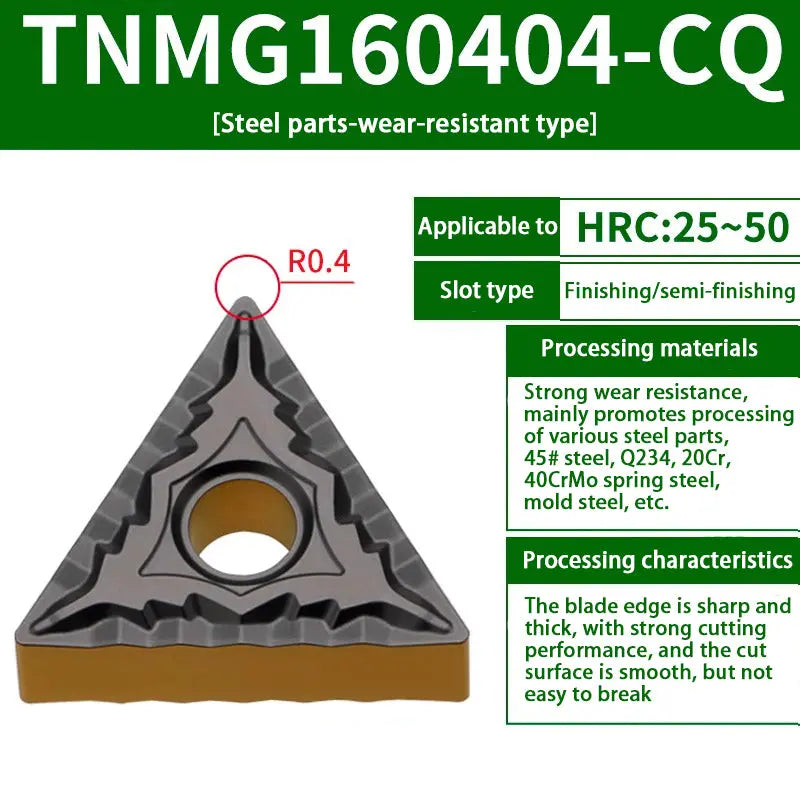 TNMG160404/08 triangle alloy cutter head Shandong Denso Pricision Tools Co.,Ltd.